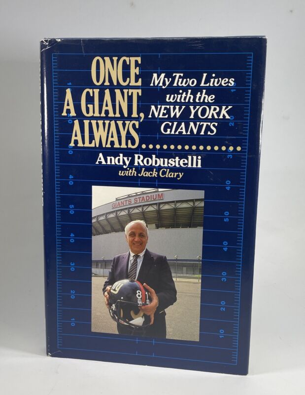 Andy Robustelli Signed Book “Once a Giant, Always...”