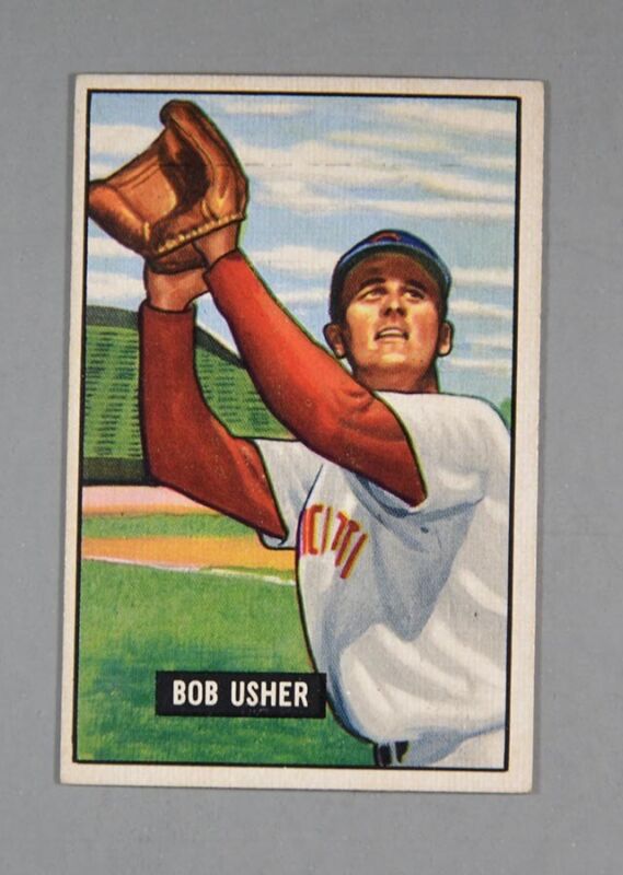 1951 Bowman Baseball #286 Bob Usher EX+