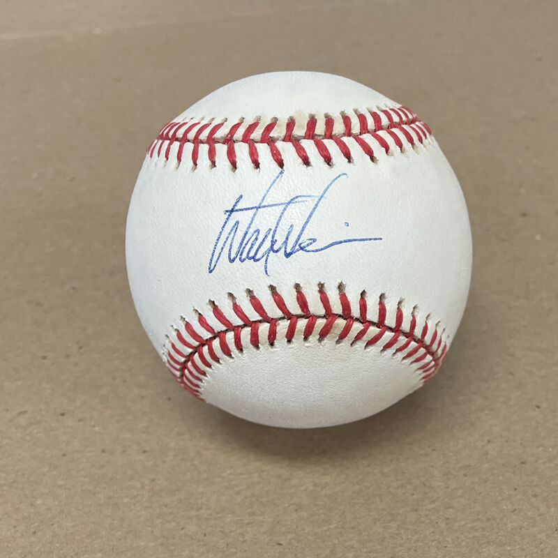 Walt Weiss A’s Rockies Signed ONL Baseball Auto with B&E Hologram