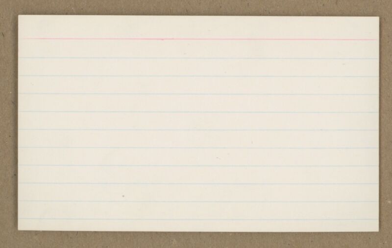 Senator John Glenn Astronaut SIGNED 3x5" Index Card w/ Hologram
