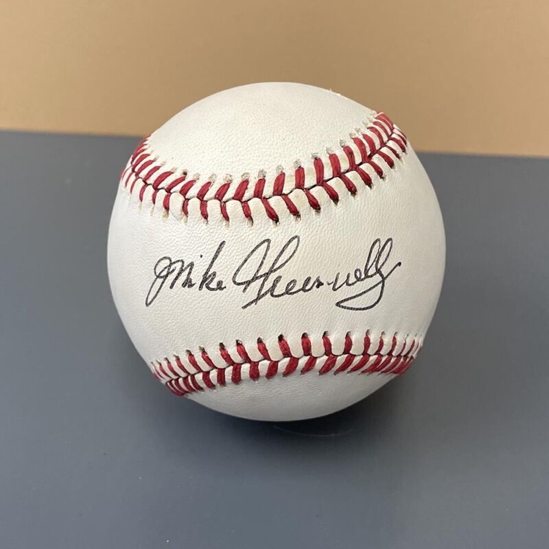 Mike Greenwell Red Sox Signed OAL B Brown Baseball Auto with B&E Hologram