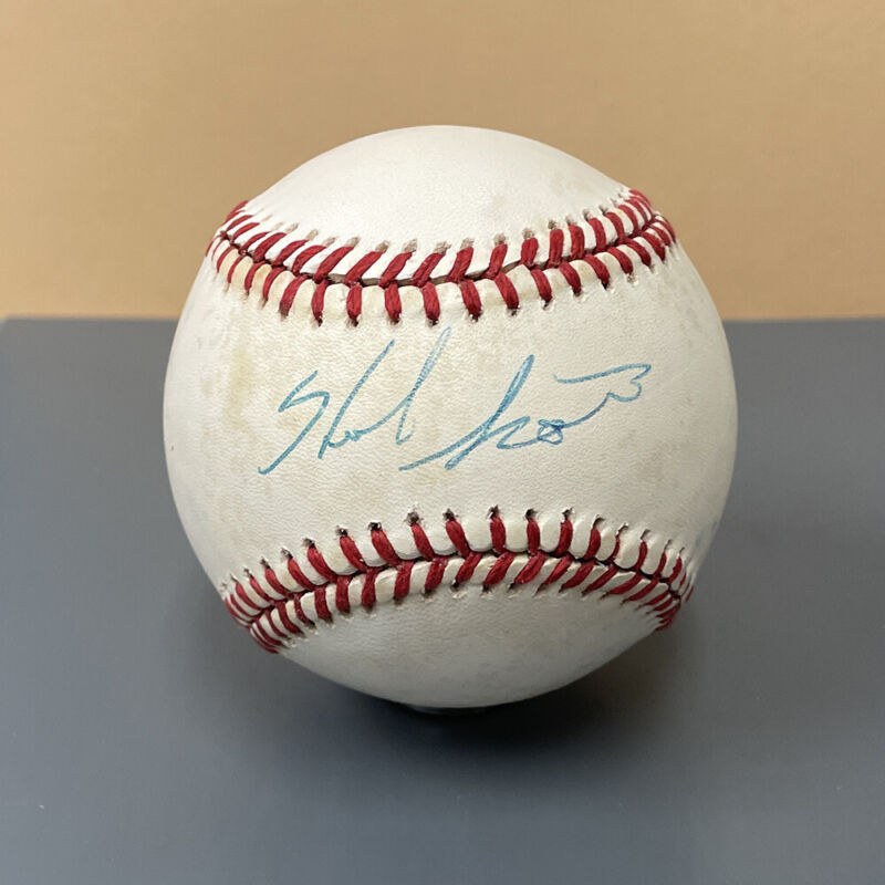 Herb Score Indians Signed OAL Baseball Auto w B&E Hologram