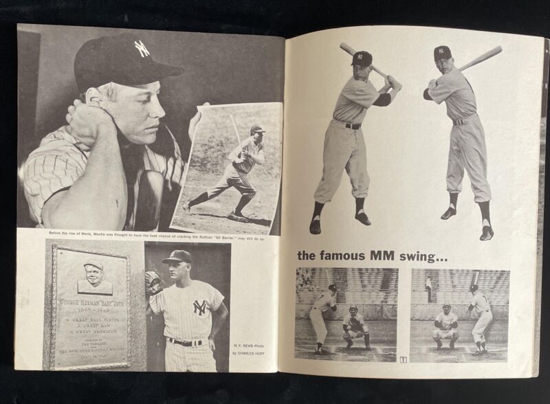 Roger Maris & Mickey Mantle 1962 JKW Magazine - 64 pages - Many Classic Photos