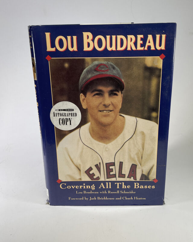Lou Boudreau Signed Book “Covering All the Bases”