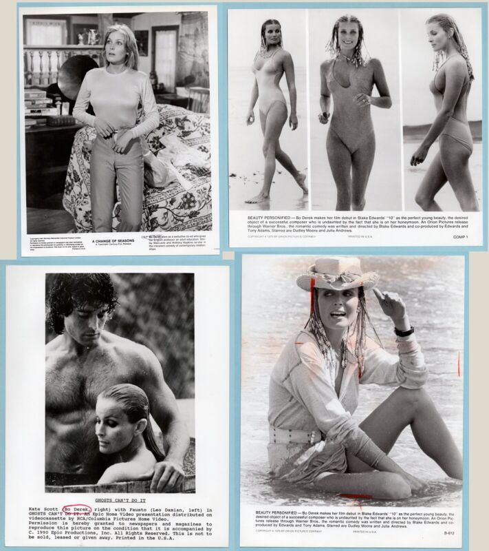 Bo Derek Lot of 12 Different 8x10 Original WirePhoto Press Photos