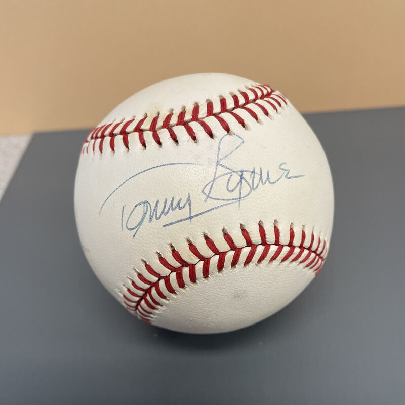 Tommy Byrne Yankees Signed OAL Baseball Auto with B&E Hologram