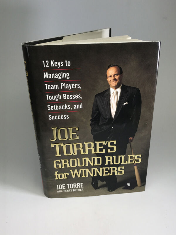 Joe Torre Signed Book “Ground Rules for Winners”