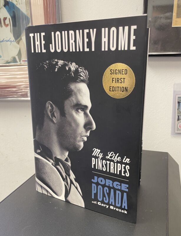 Jorge Posada NY Yankees Signed Book "My Life in Pinstripes"
