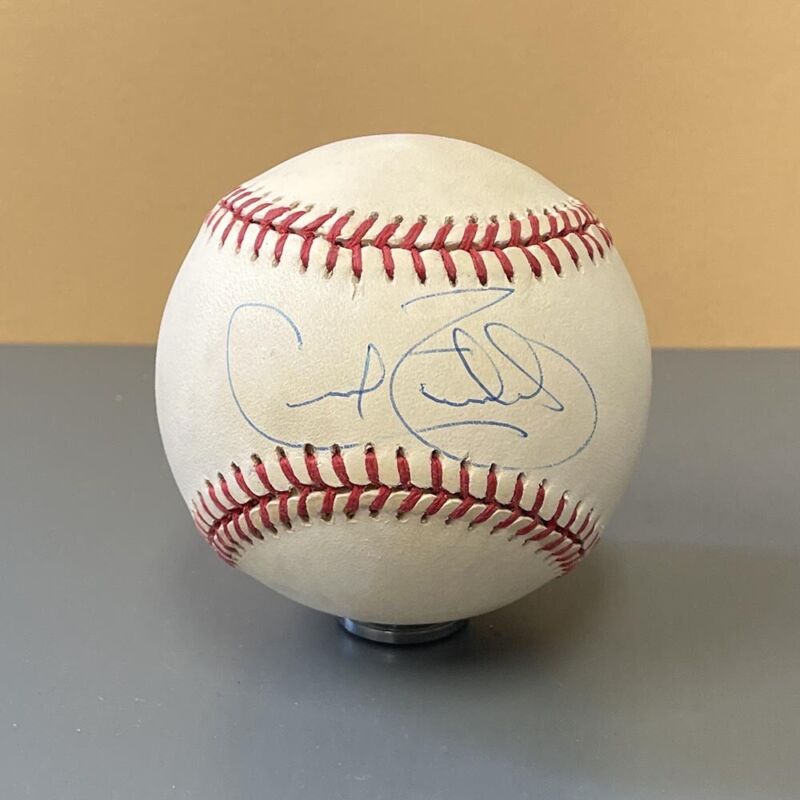 Cecil Fielder Signed OAL B Brown Baseball Auto with B&E Hologram