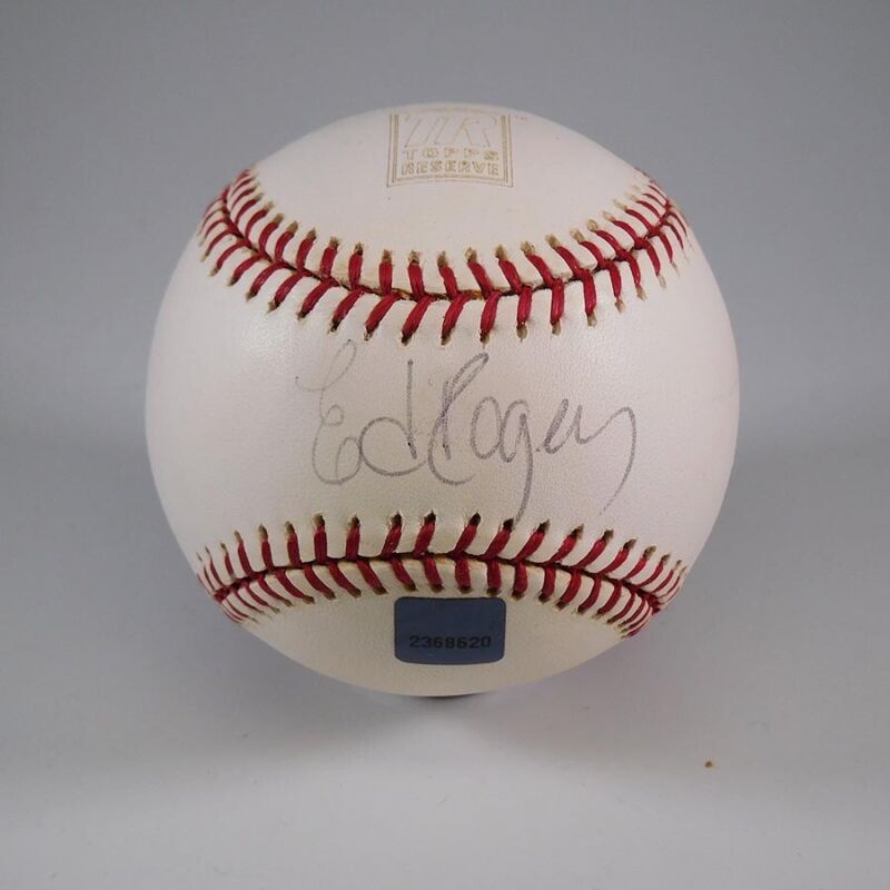 Ed Rogers “Topps Reserve”  Signed OMLB Baseball with B&E Hologram