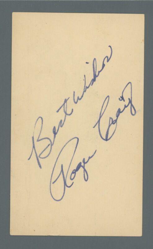 Roger Craig San Francisco Giants Signed Index Card Auto with B&E Hologram