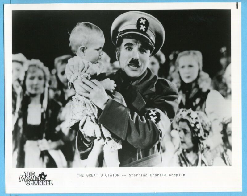 Charlie Chaplin “The Great Dictator" Vintage 8x10 Original TMC Press Photo