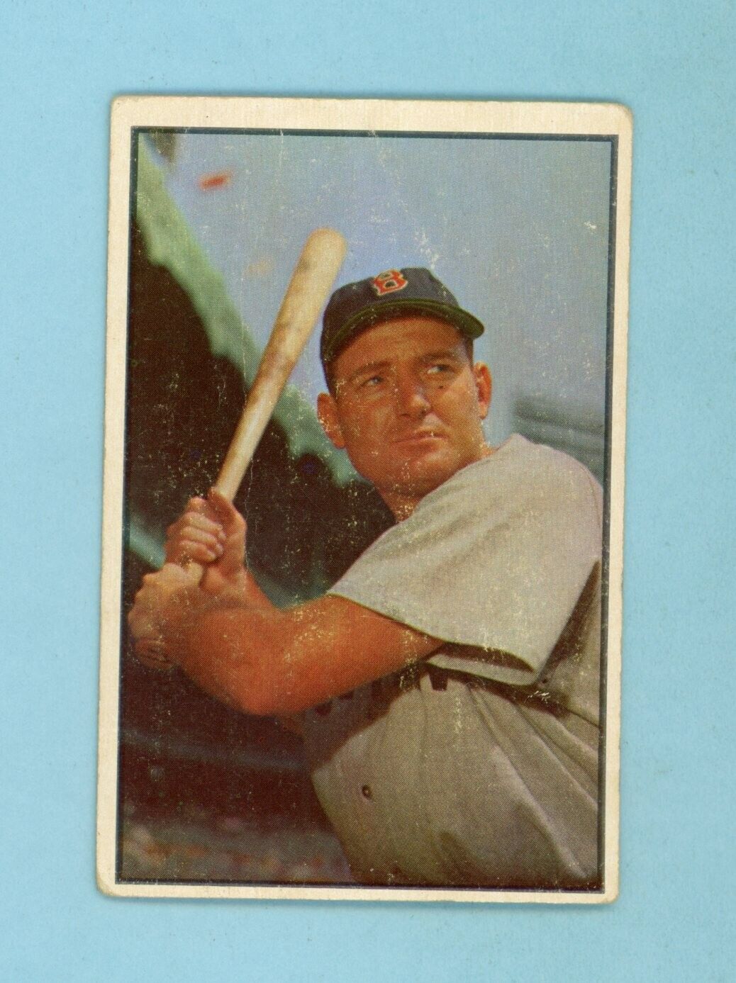 1953 Bowman Color #61 George Kell Boston Red Sox Baseball Card Low Grade