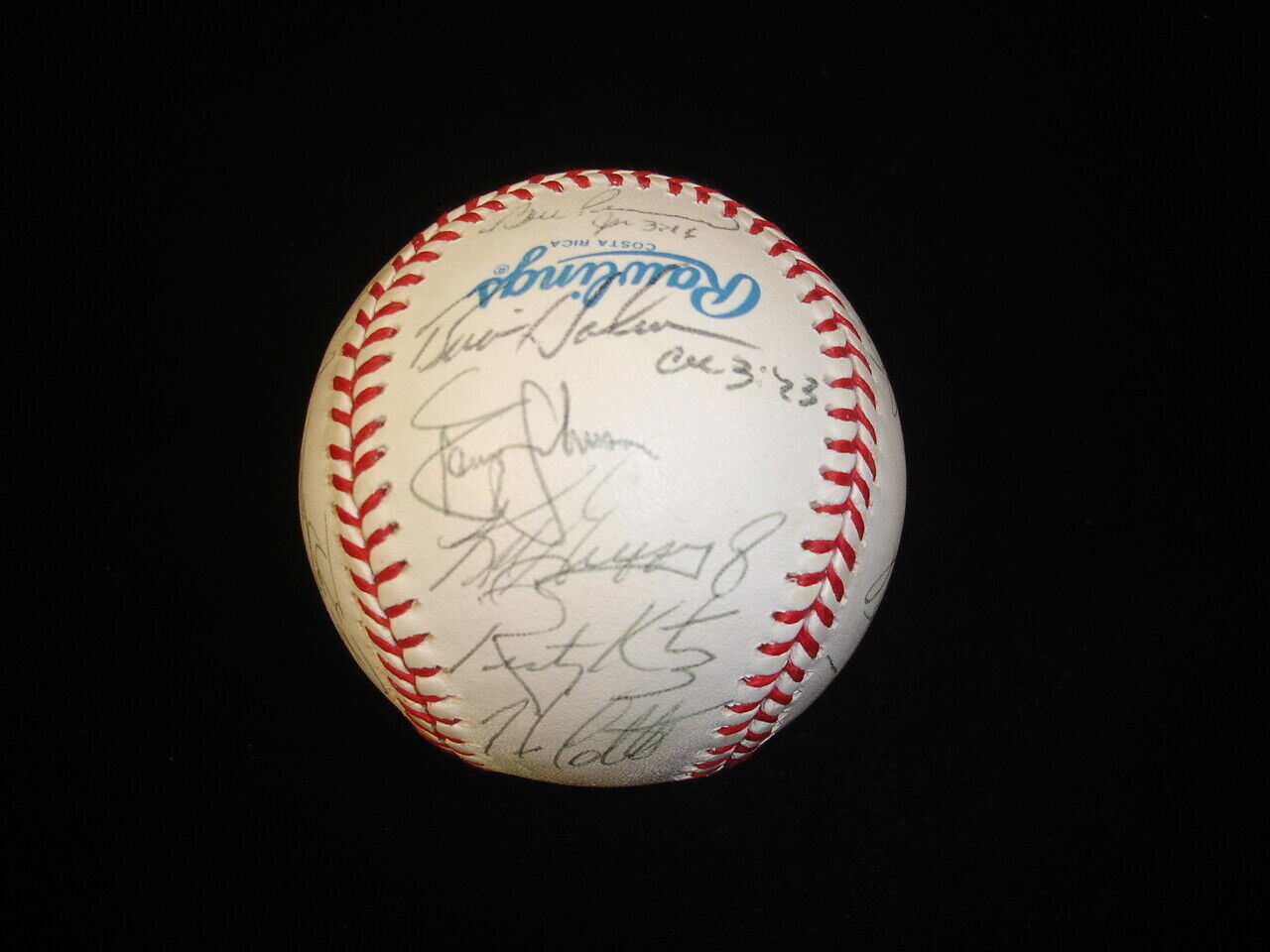 1991 Seattle Mariners Team Signed Official AL Baseball 27 sigs w/ Griffey Jr