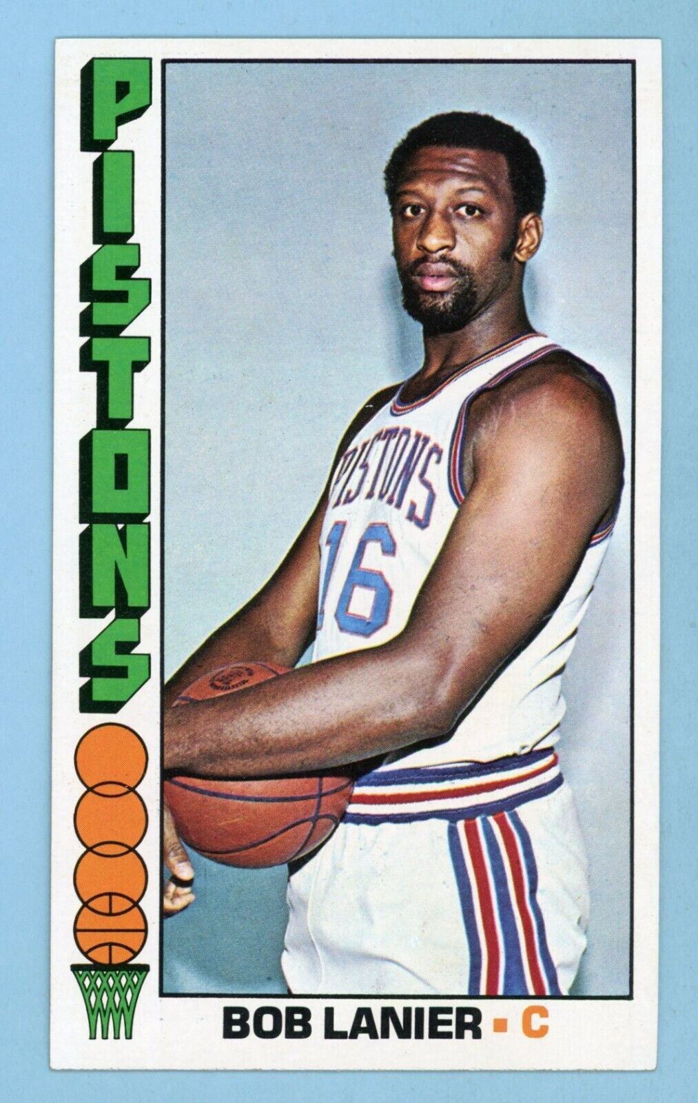 1976-77 Topps #10 Bob Lanier Detroit Pistons Basketball Card NM