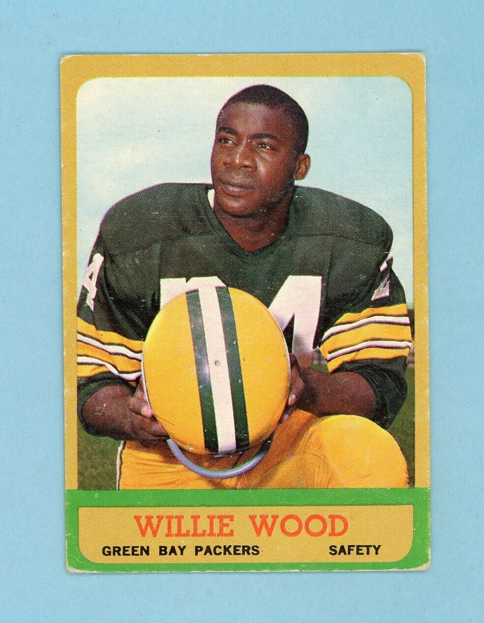 1963 Topps #95 Willie Wood Green Bay Packers Rookie Football Card Vg/Ex