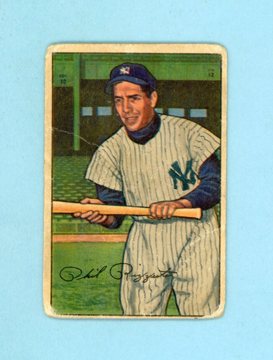 1952 Bowman #52 Phil Rizzuto New York Yankees Baseball Card Low Grade