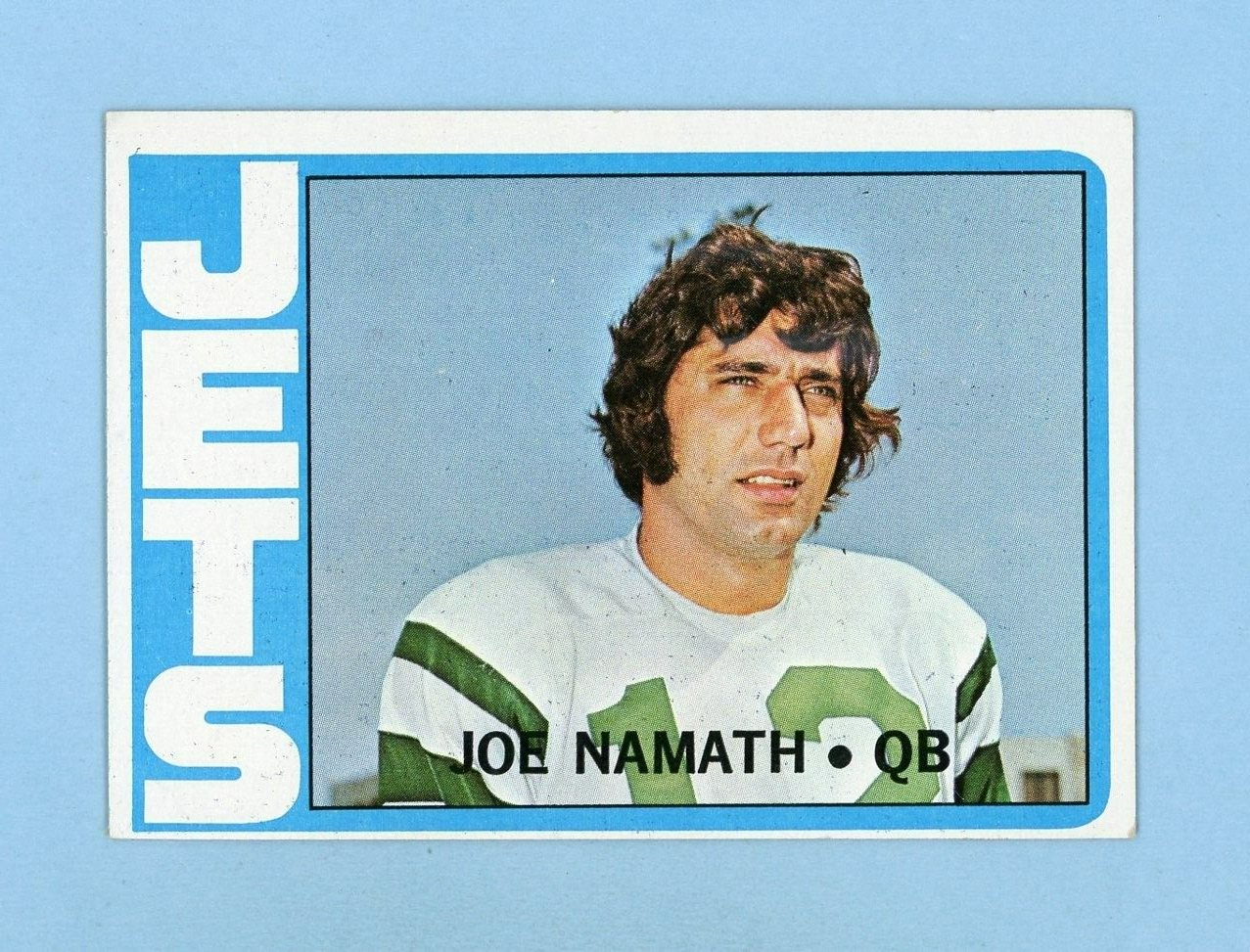 1972 Topps #100 Joe Namath New York Jets Football Card EX+ - Ex/Mt o/c