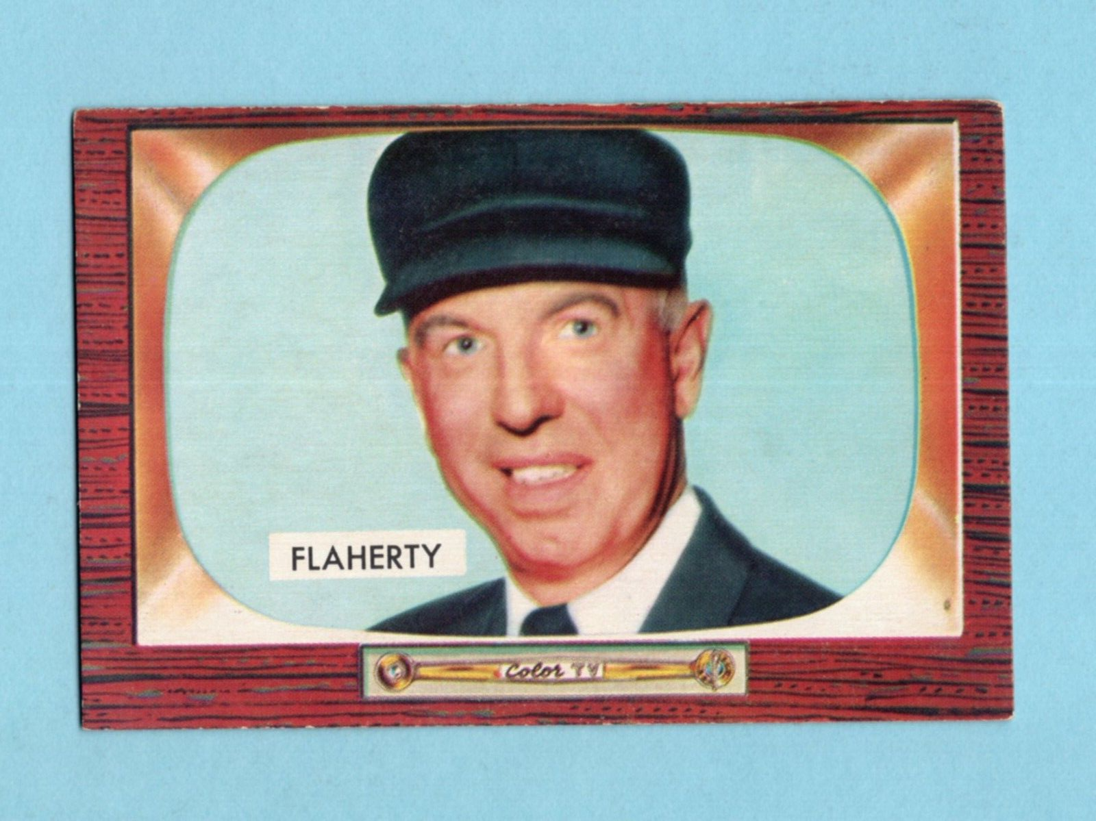 1955 Bowman #272 John Flaherty American League Umpire Baseball Card E - E/M ind