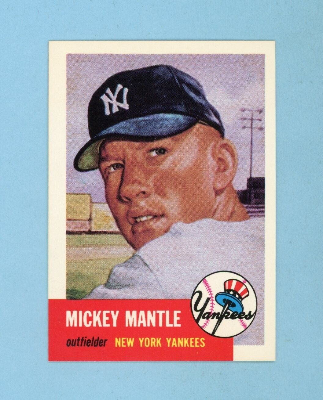 1991 Topps 1953 Archives #82 Mickey Mantle NY Yankees Baseball Card NM