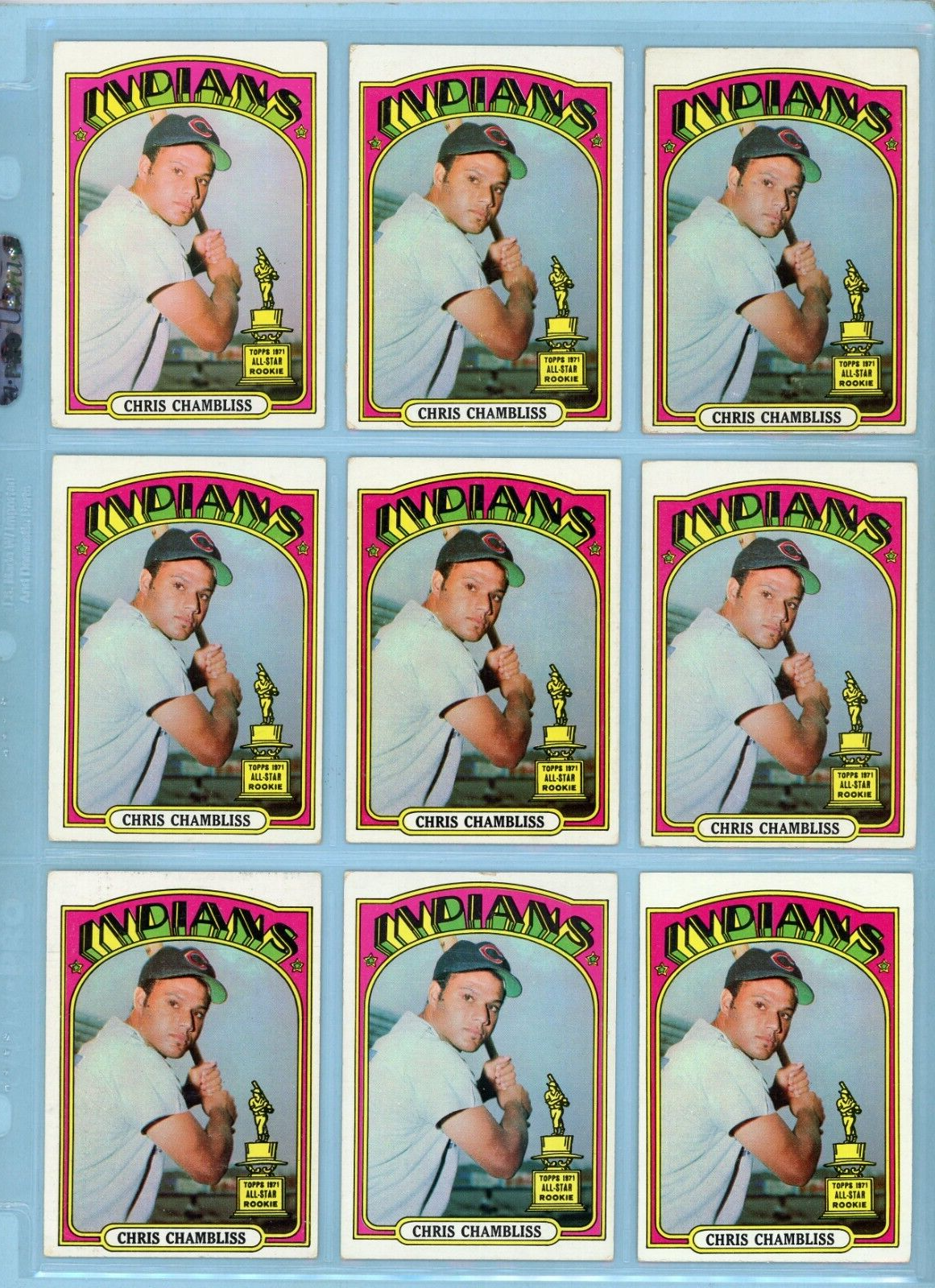 1972 Topps Lot of 18 #142 Chris Chambliss Rookie Baseball Cards VG+ - Ex/Mt