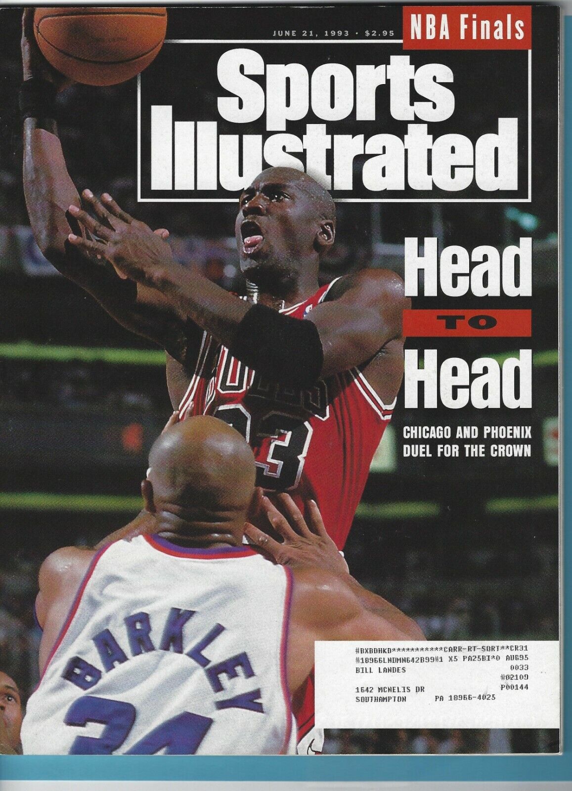 June 21 1993 Sports Illustrated Michael Jordan & Shaquille O'Neal on covers