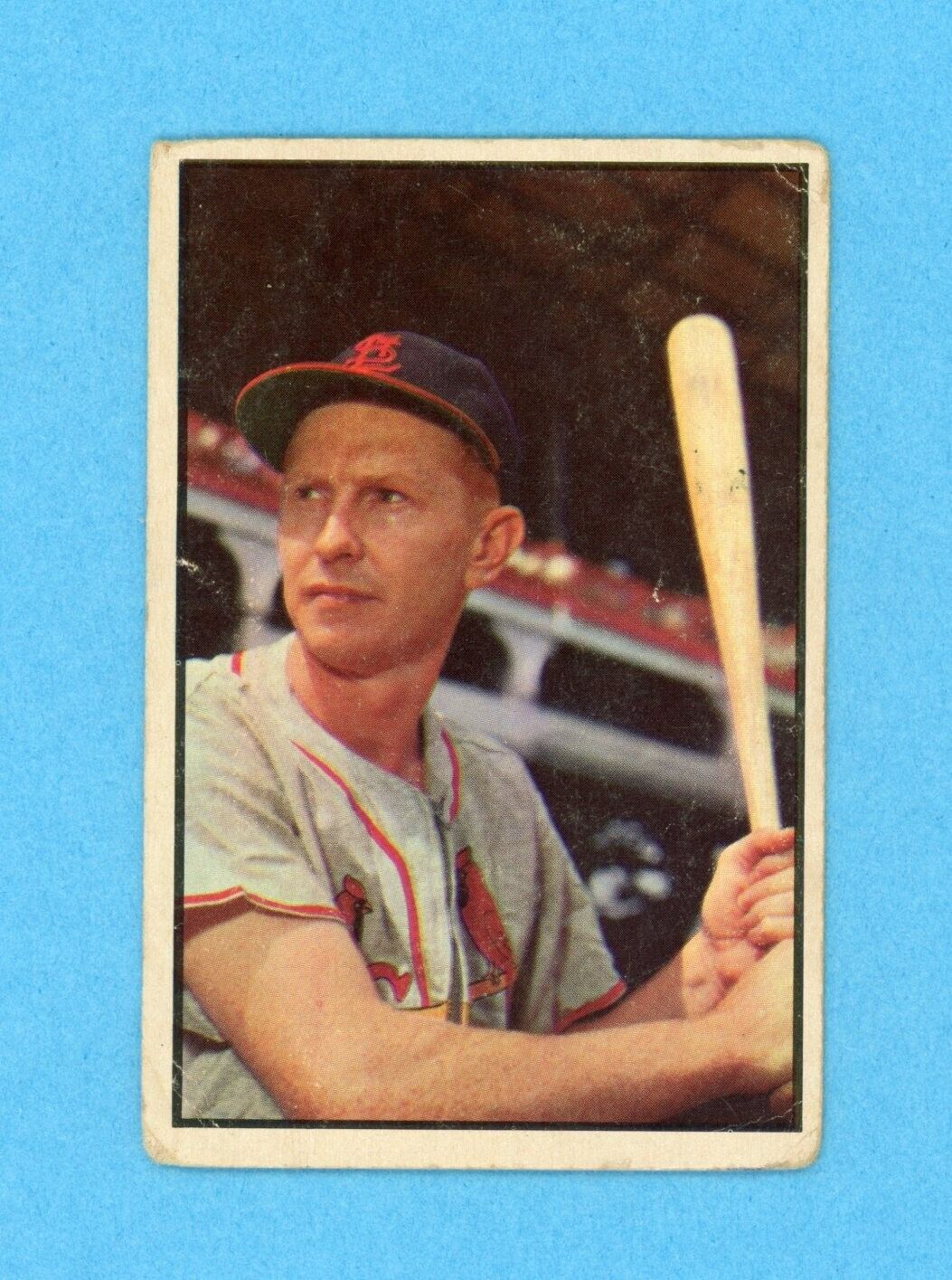 1953 Bowman Color #101 Red Schoendienst St. Louis Cards Baseball Card Low Grade