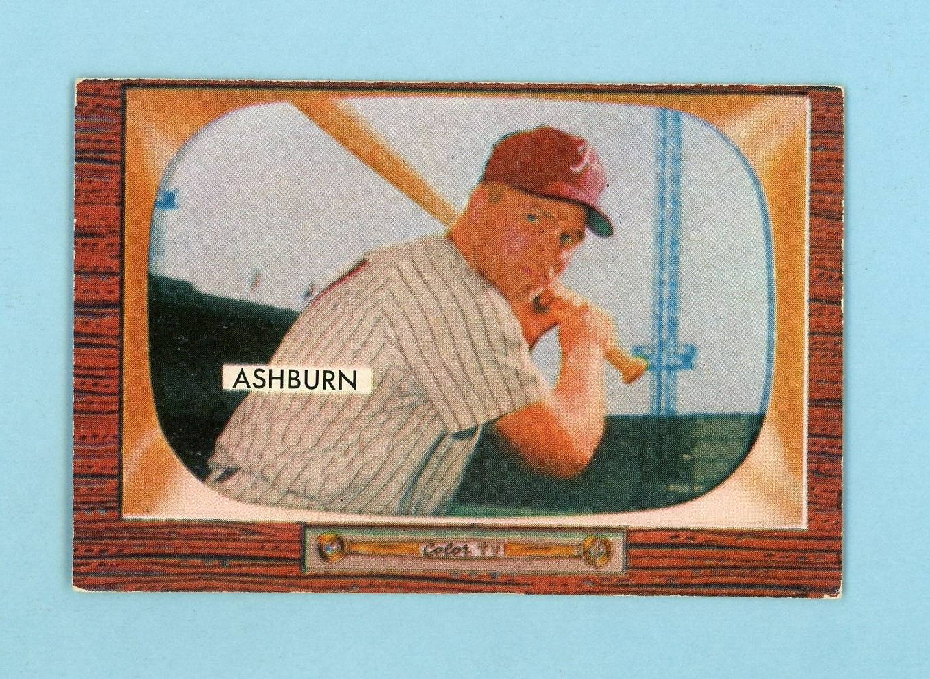 1955 Bowman #130 Richie Ashburn Philadelphia Phillies Baseball Card EX