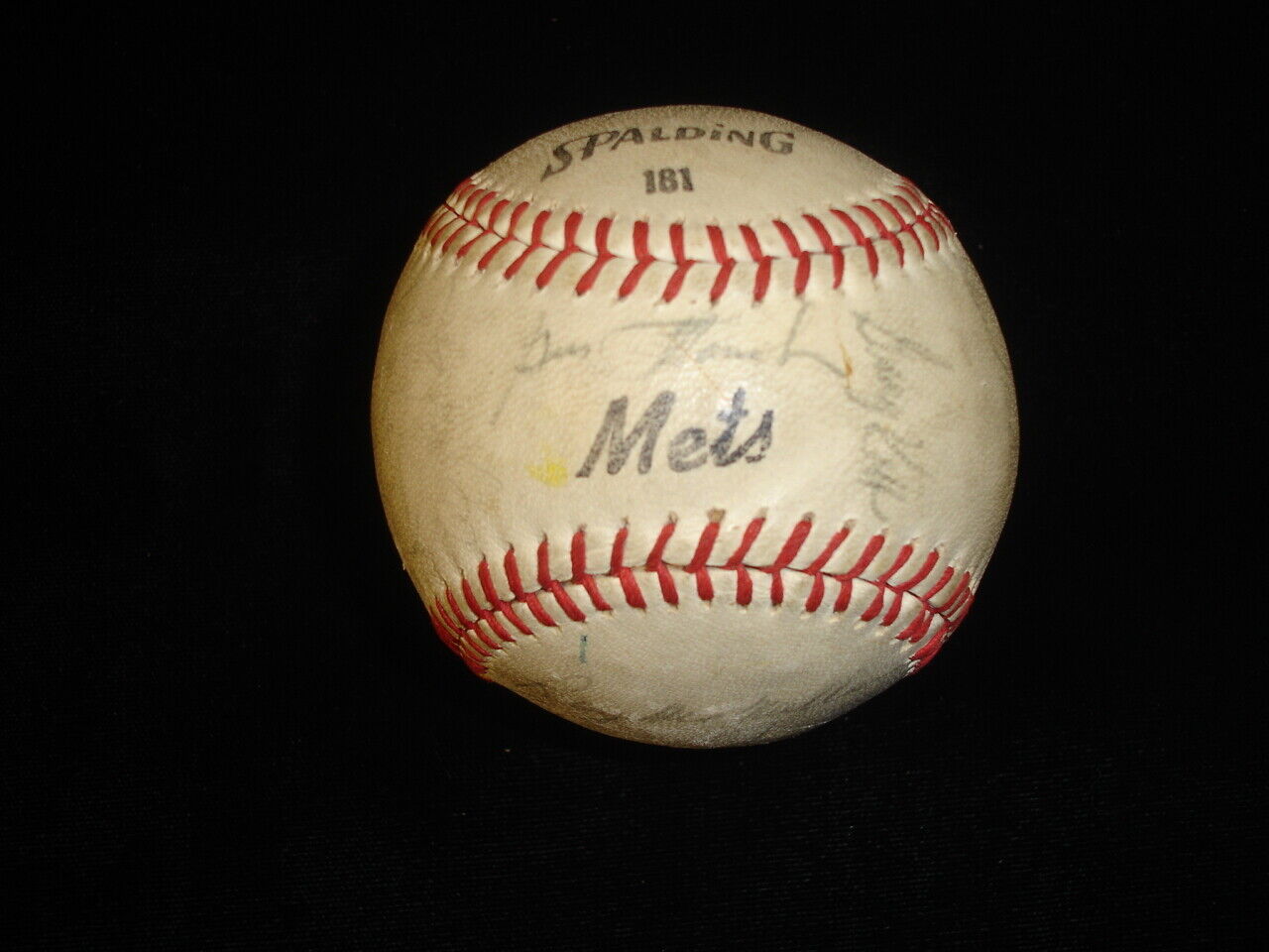 1965 New York Mets Team Signed Baseball 26 signatures w/ Kranepool McGraw