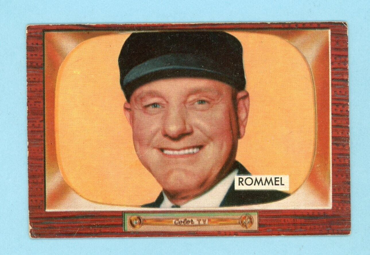 1955 Bowman #239 Ed Rommel Umpire American League Baseball Card EX