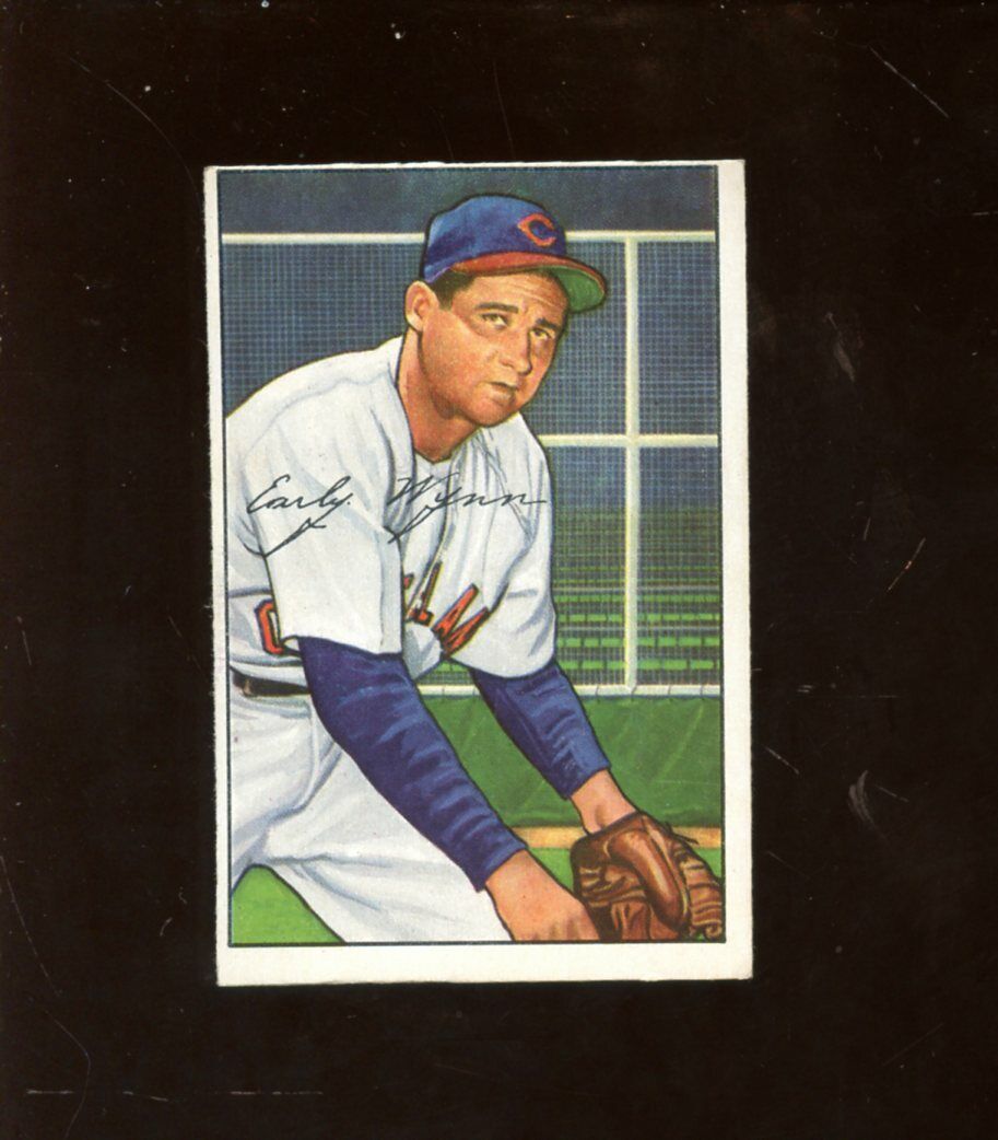 1952 Bowman Baseball Card #143 HOFER Early Wynn EX+