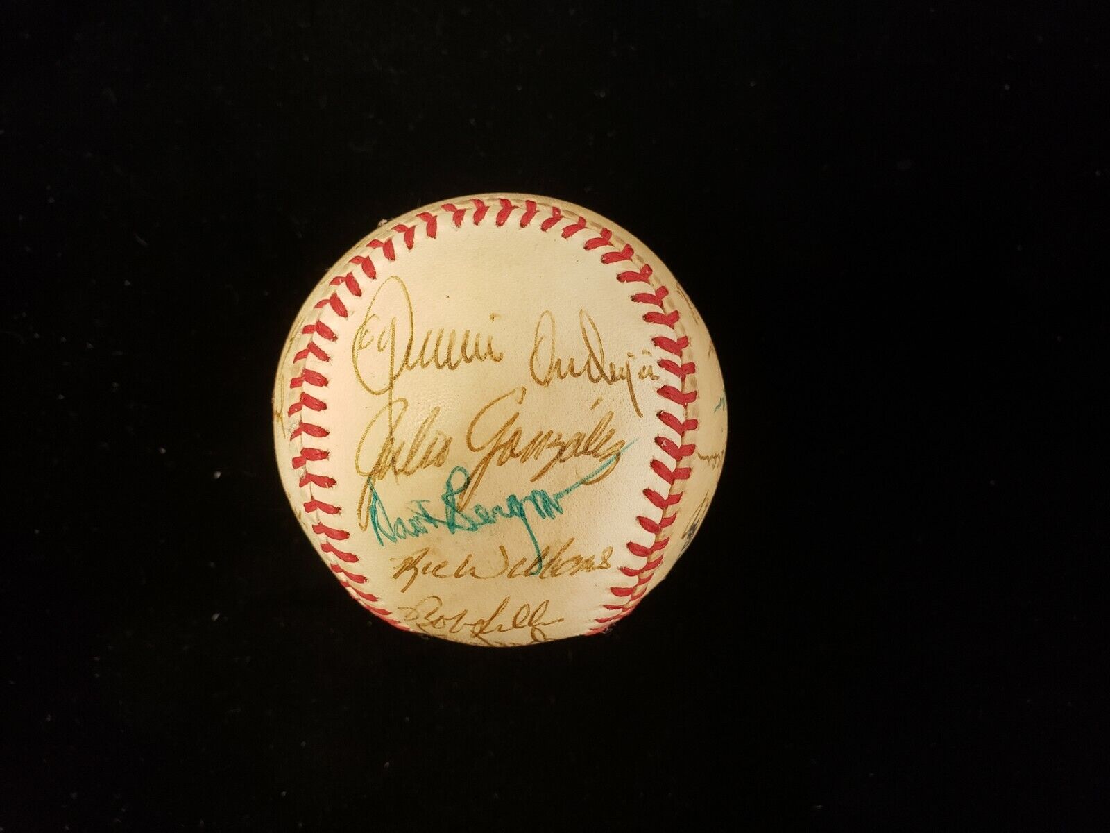 1978 Houston Astros Team Signed Official NL Baseball 24 sigs Niekro Virdon Alou