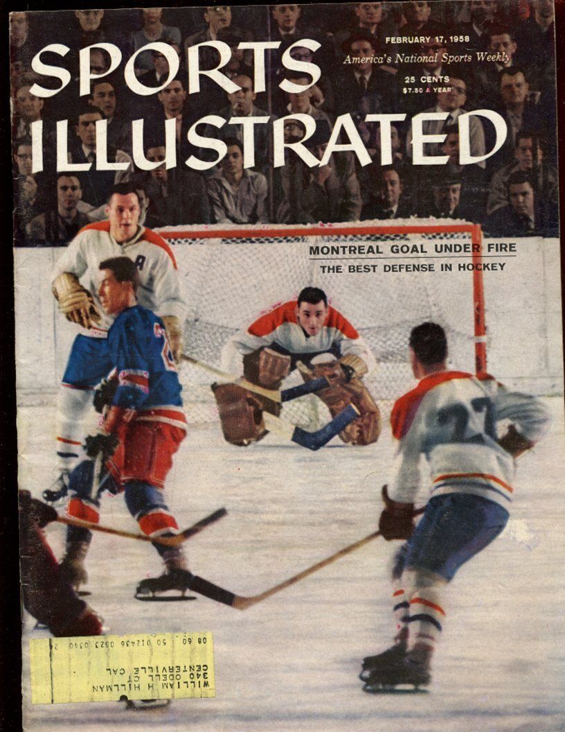 Feb 17 1958 Sports Illustrated Magazine With Montreal Canadians Cover EXMT