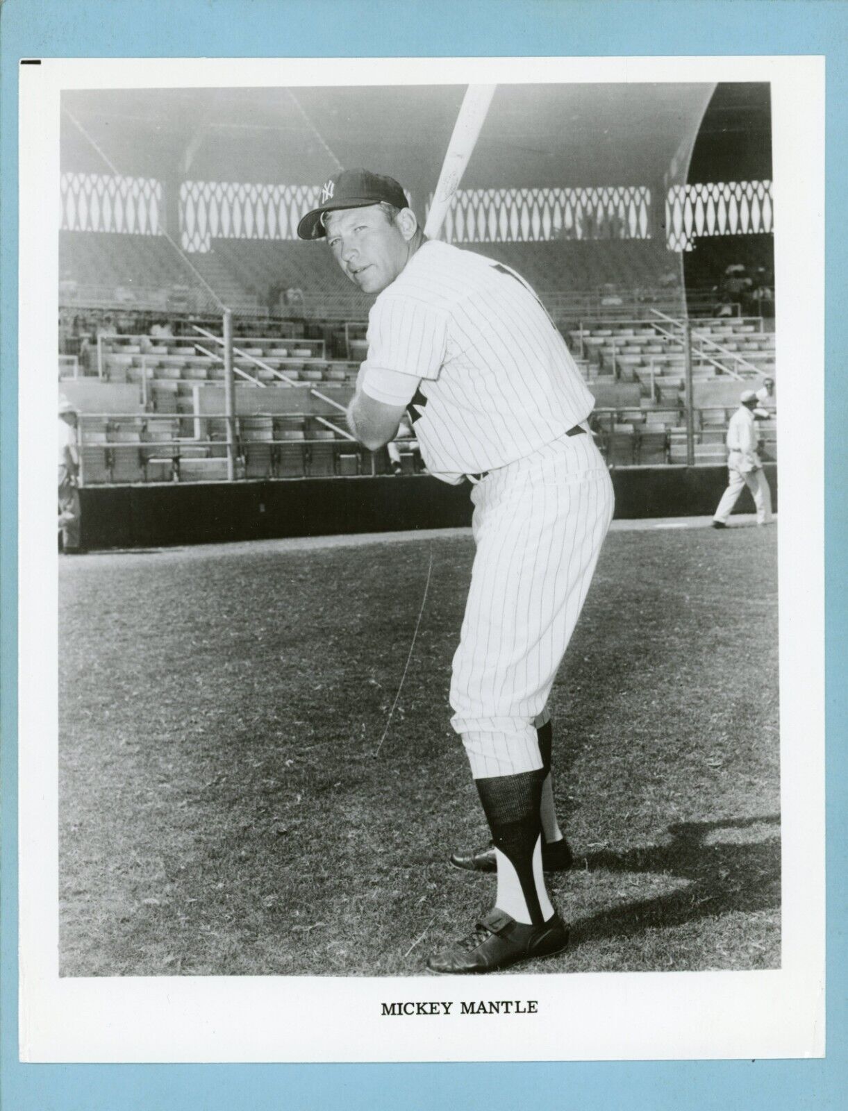 1960's Team Issued Mickey Mantle New York Yankees Baseball Photo