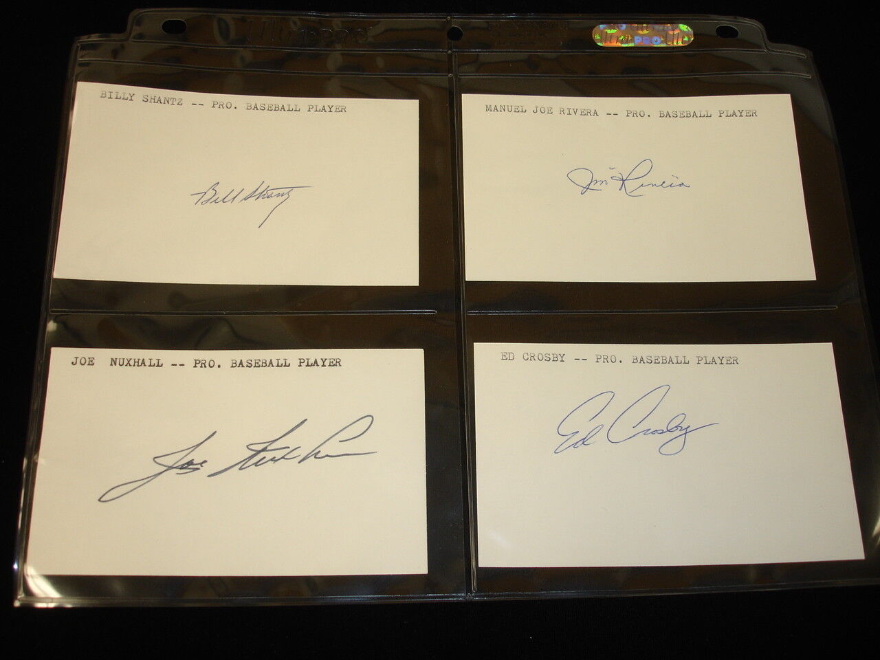 Lot of 30 Different MLB Baseball Players Signed 3x5 Unlined Index Cards