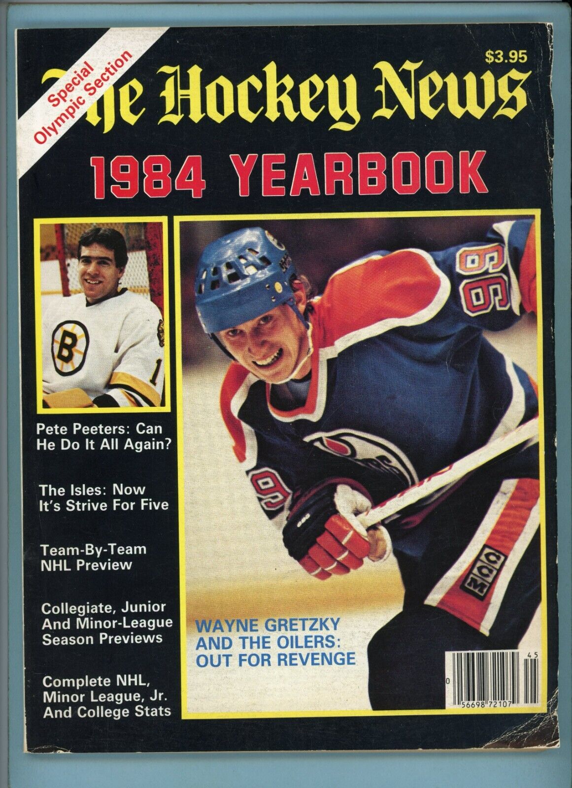 The Hockey News 1984 Yearbook Wayne Gretzky & Pete Peeters on cover