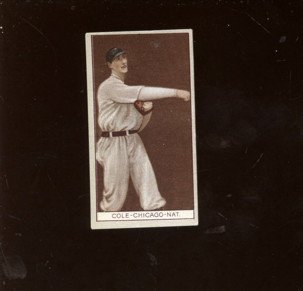 1912 T207 Brown Border Tobacco Baseball Card Cole EX