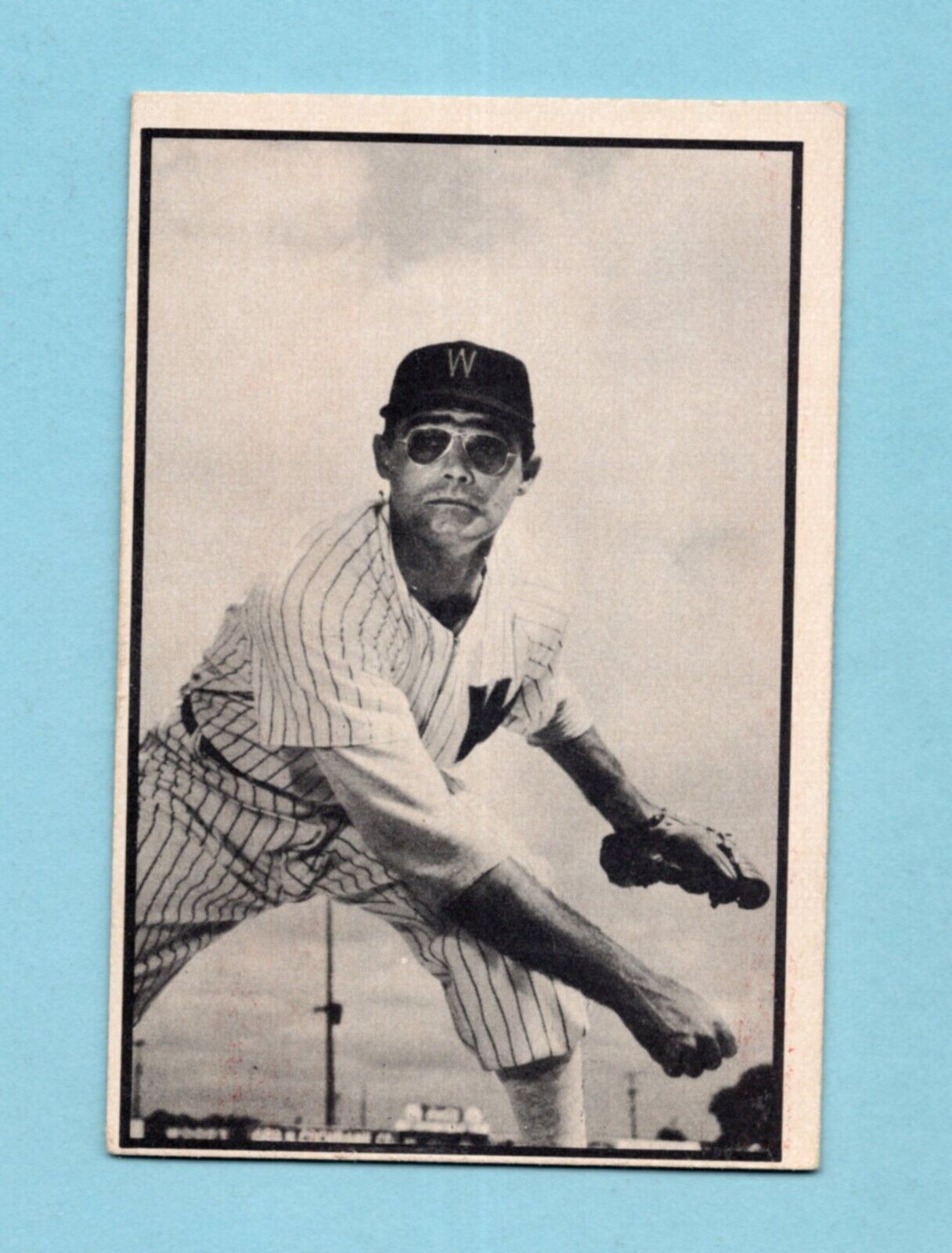 1953 Bowman Black & White #9 Walt Masterson Wash Senators Baseball Card EX o/c