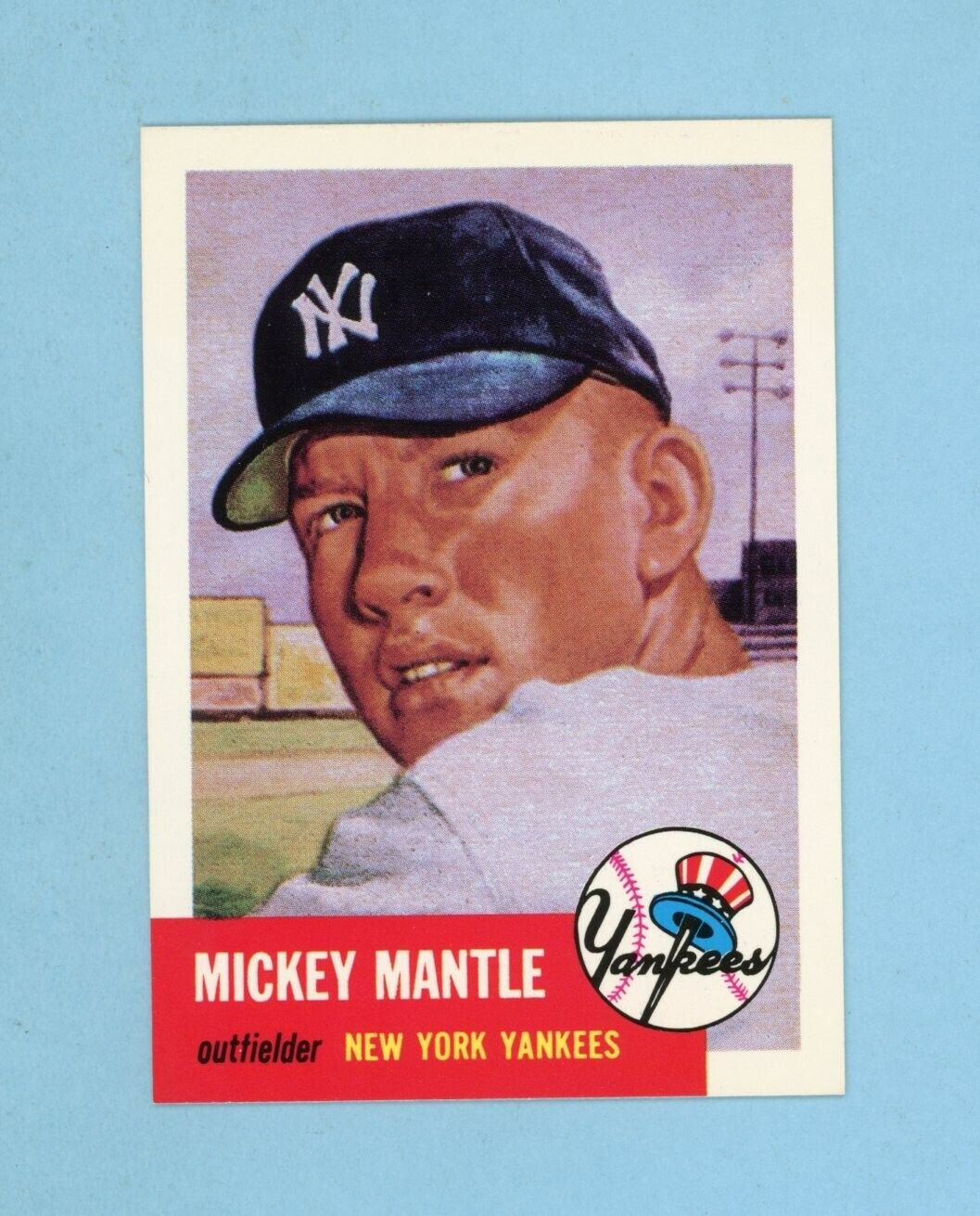 1991 Topps 1953 Archives #82 Mickey Mantle NY Yankees Baseball Card NM