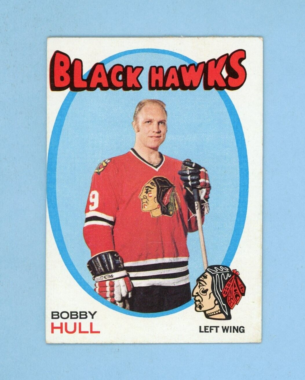 1971-72 Topps #50 Bobby Hull Chicago Blackhawks Hockey Card Ex-Ex+ o/c