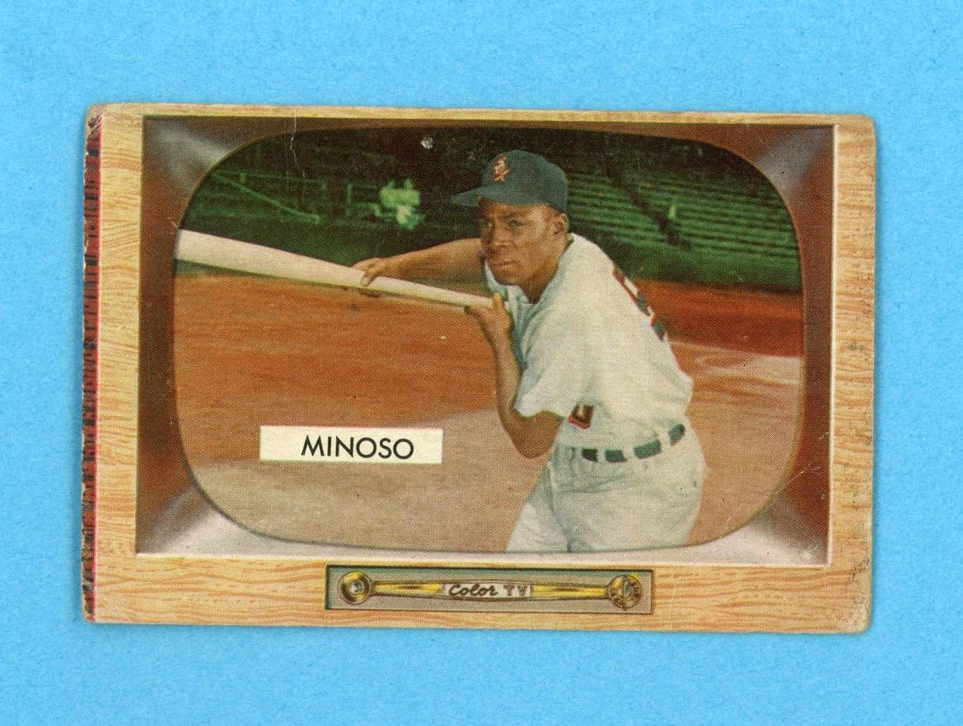 1955 Bowman #25 Minnie Minoso Chicago White Sox Baseball Card Low Grade