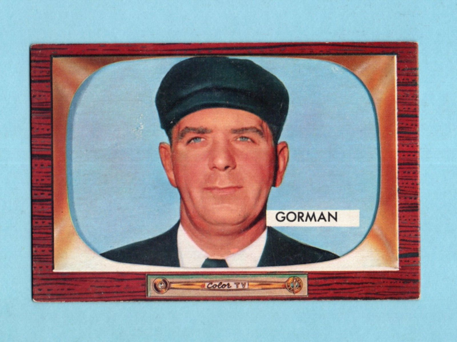 1955 Bowman #293 Tom Gorman Umpire National League Baseball Card EX+