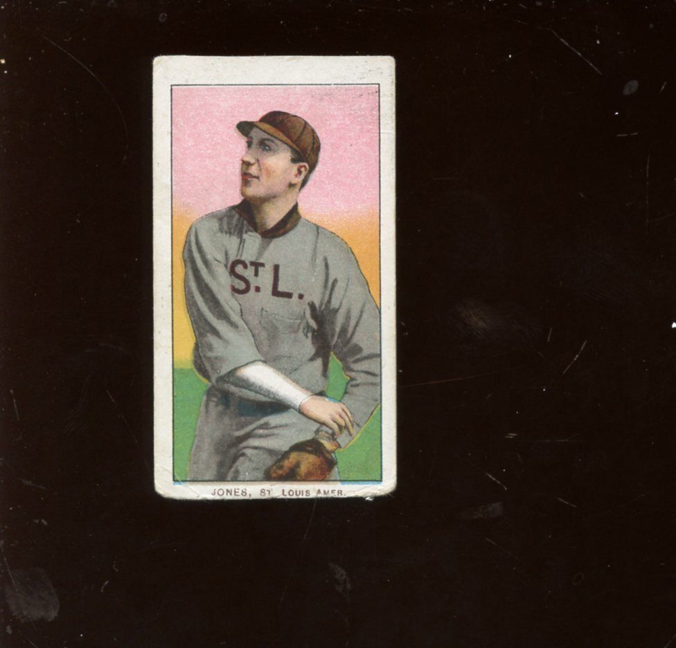 1909 T206 Piedmont 150 Tobacco Baseball Card Jones St. Louis Amercan