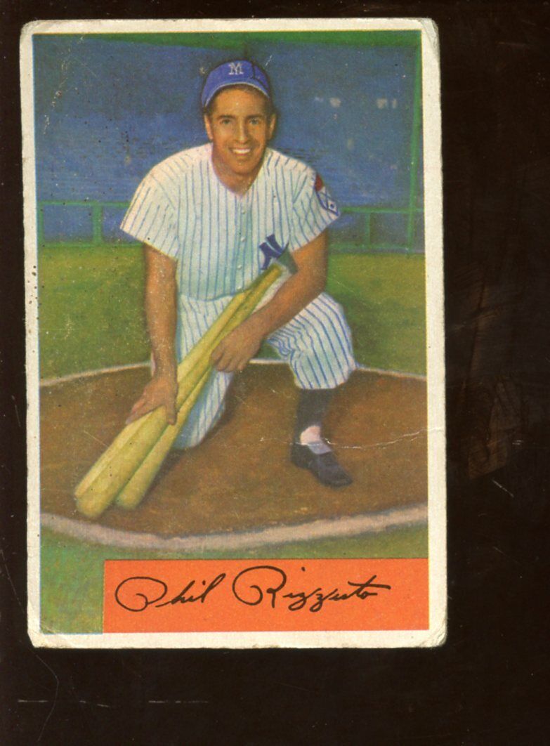 1954 Bowman Baseball Card #1 Phil Rizzuto New York Yankees