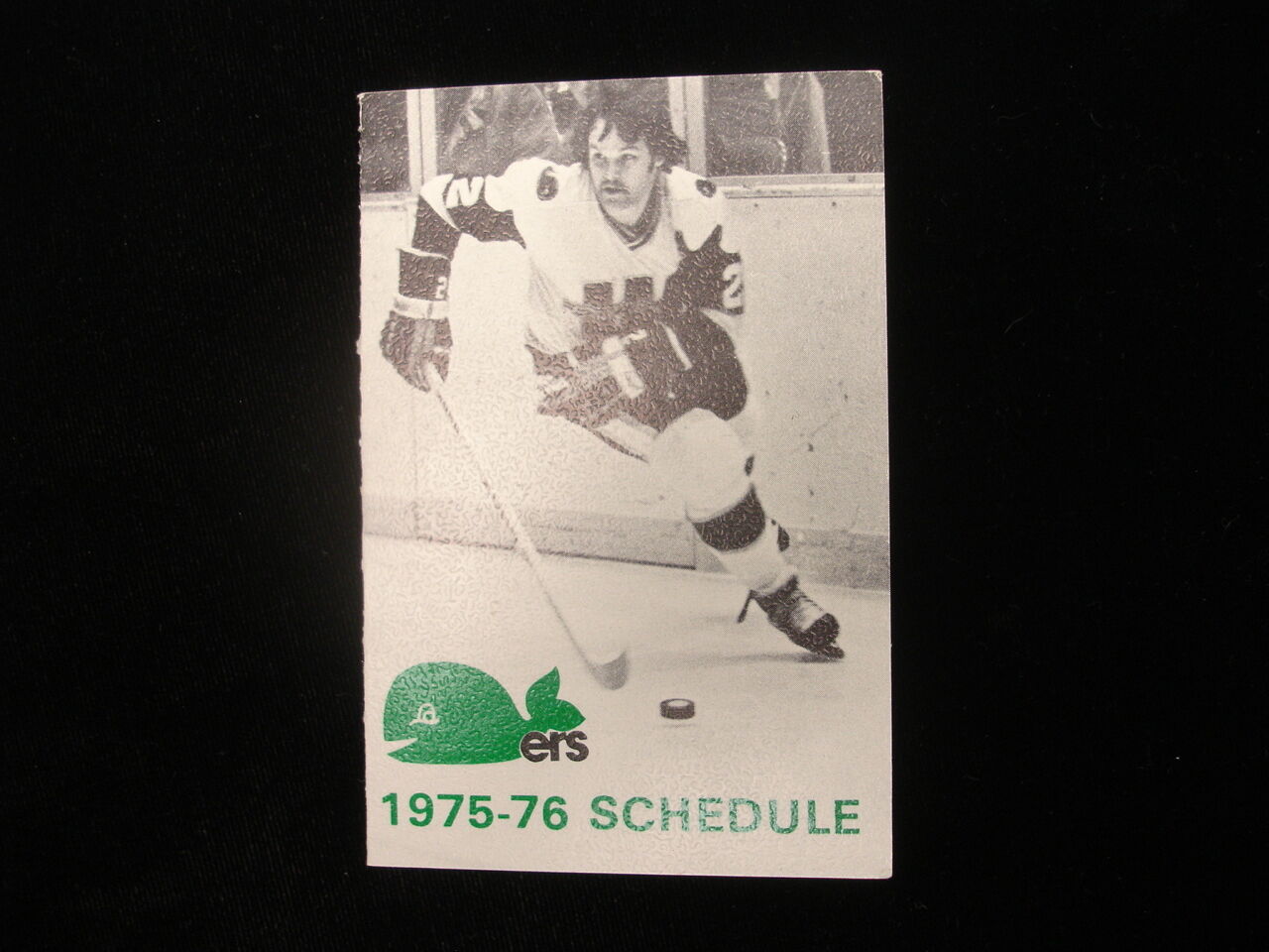 1975-76 Hartford Whalers WHA Hockey Schedule