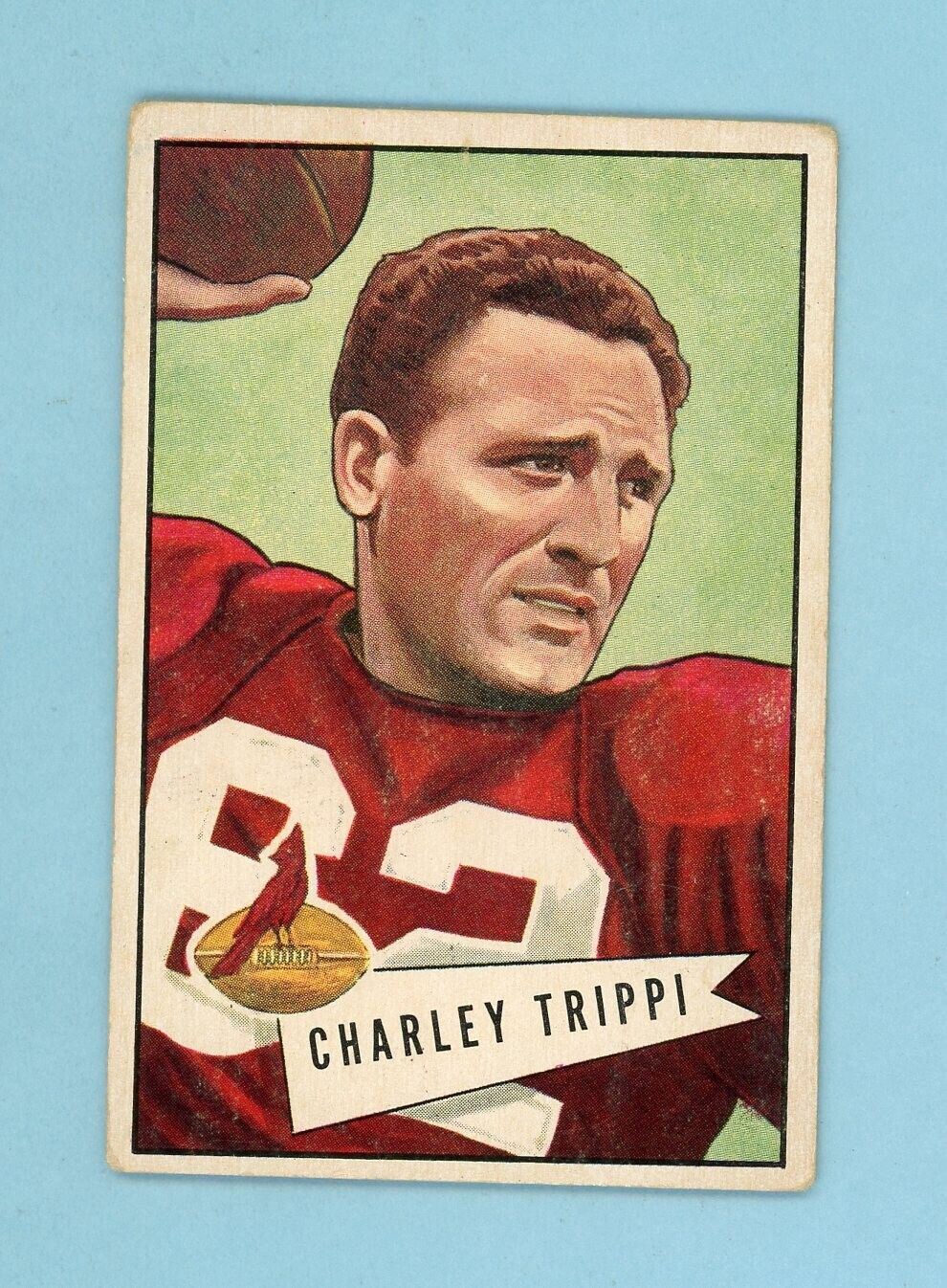 1952 Bowman Large #12 Charley Trippi Chicago Cardinals Football Card VG