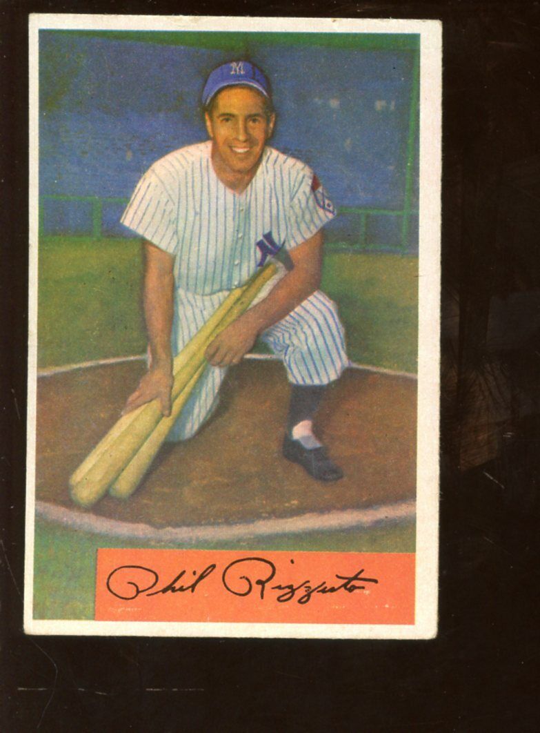 1954 Bowman Baseball Card #1 Phil Rizzuto New York Yankees VGEX