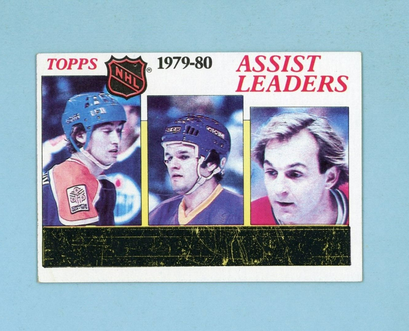 1980-81 Topps #162 1979-80 Assist Leaders Wayne Gretzky Hockey Card Ex/Mt