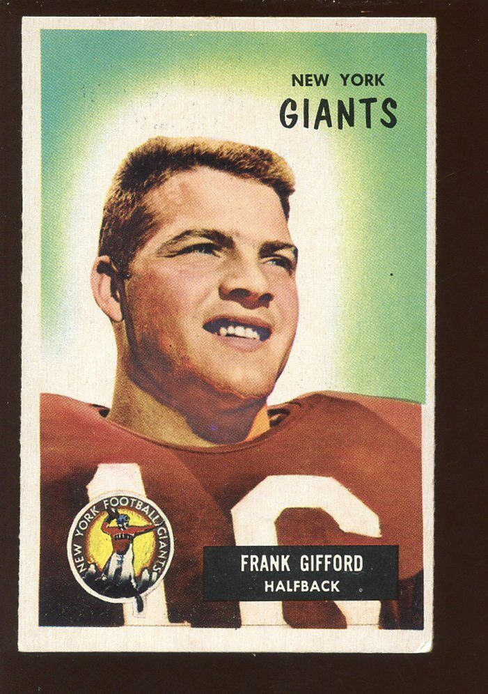 1955 Bowman Football Card #7 Frank Gifford EXMT+