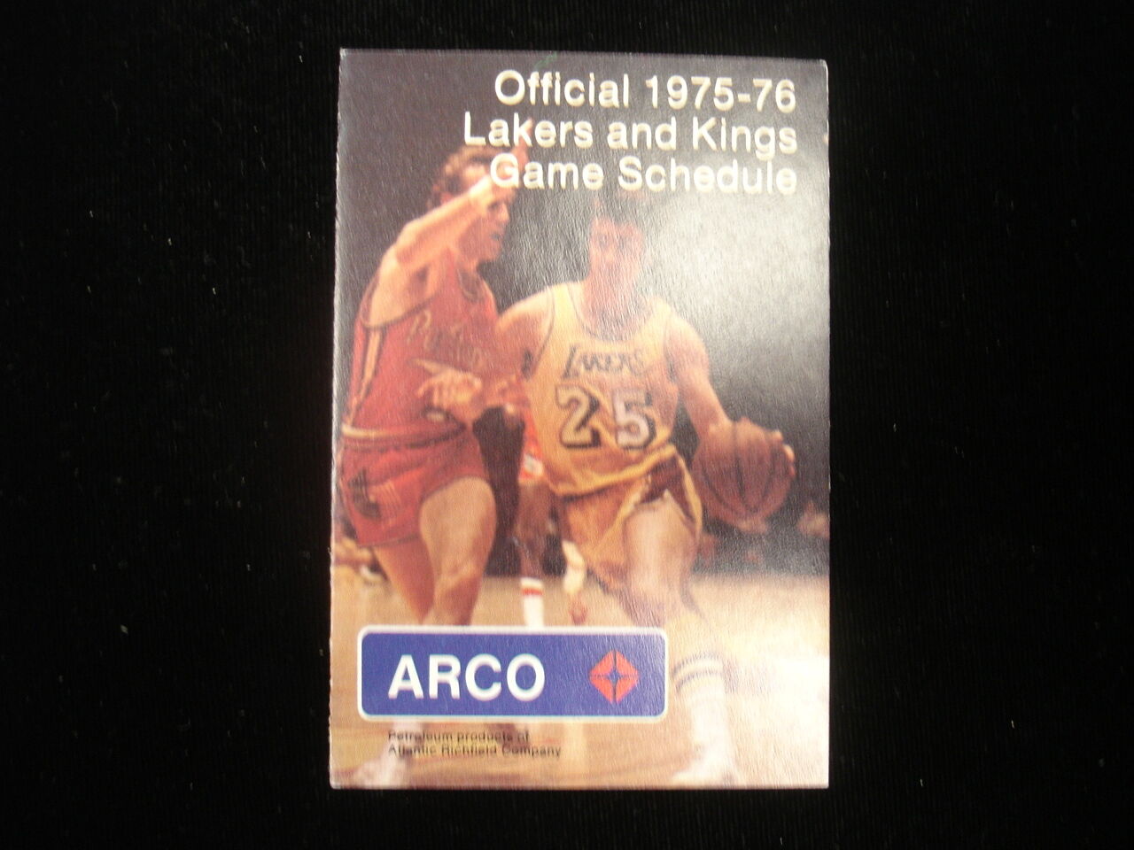 1975-76 Los Angeles Lakers & Kings Pocket Schedule